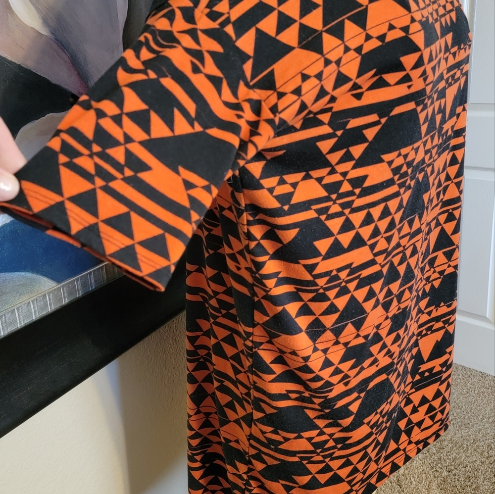 Lularoe Irma Small Orange and Black